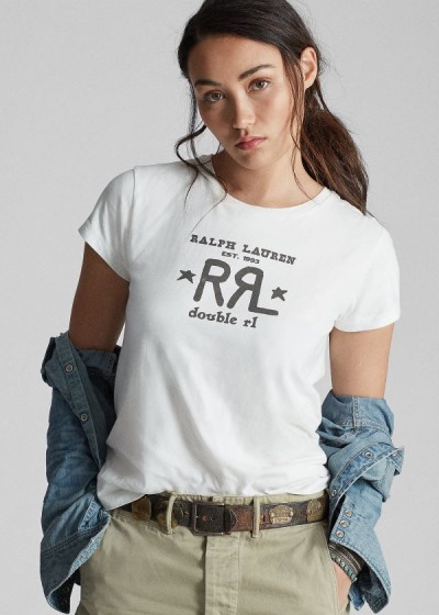 Women's Ralph Lauren Logo Crewneck T Shirts | 237584WNQ